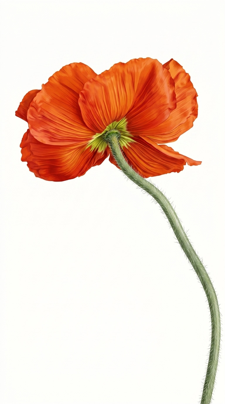 Flor roja decorativa